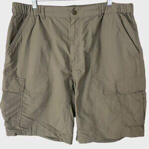 REI Ripstop Hiking Cargo Shorts Tan Men's XL Utility Outdoors Outerwear UPF-50+